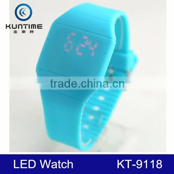 2015 Promotional Cheap Touch Screen Silicon Led Digital Watch photo-3
