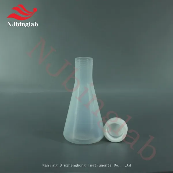 NJbinglab PFA Erlenmeyer Flask, 250ml, Non-stick PFA surface–easy to clean