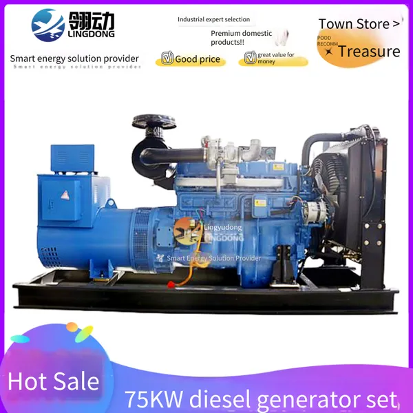 Weifang Diesel Engine Factory R6105 Engine 75kw Diesel Generator Set for Home Emergency Power Generation photo-4