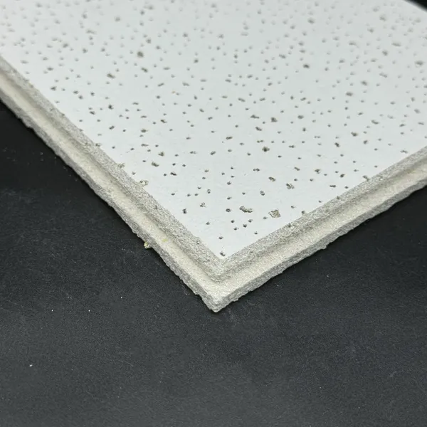 Smooth White Mineral Fiber Ceiling Tile 8mm 10mm Light Weight Ceiling for Warehouse photo-3