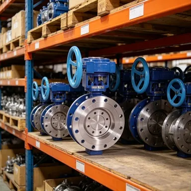 Double Eccentric Hard Seal Butterfly Valve with 1-Year Warranty