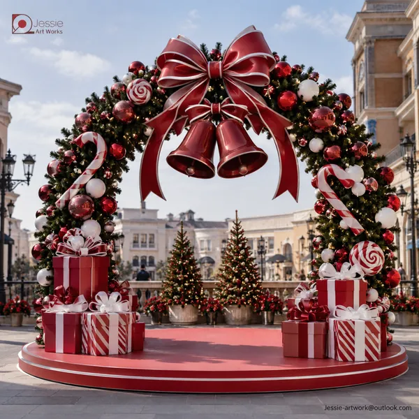 Giant Artificial Christmas Tree for Outdoor Holiday Installation photo-4