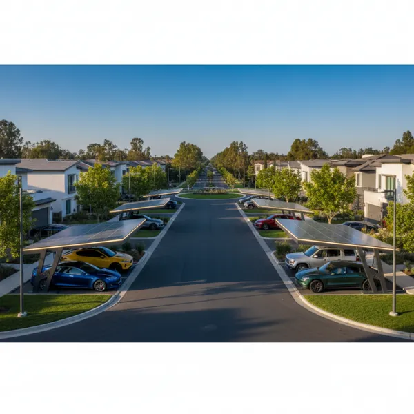 Wanze Energy EV Charging Solar Carport System - Modular Design, OEM/ODM Support, Waterproof & High Wind Resistance photo-4