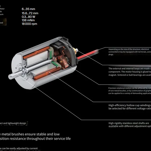 Maxon Ecx Speed 19 m: 60/92 w, 11.6 Mnm, 100000 Rpm Brushless, Bldc Motor photo-5