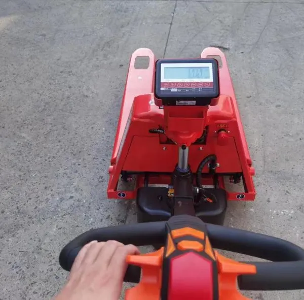 1.5Ton Electric Pallet Truck With Scale 2000kg Steel Pallet Jack Lithium Battery Powered Durable and Efficient photo-5