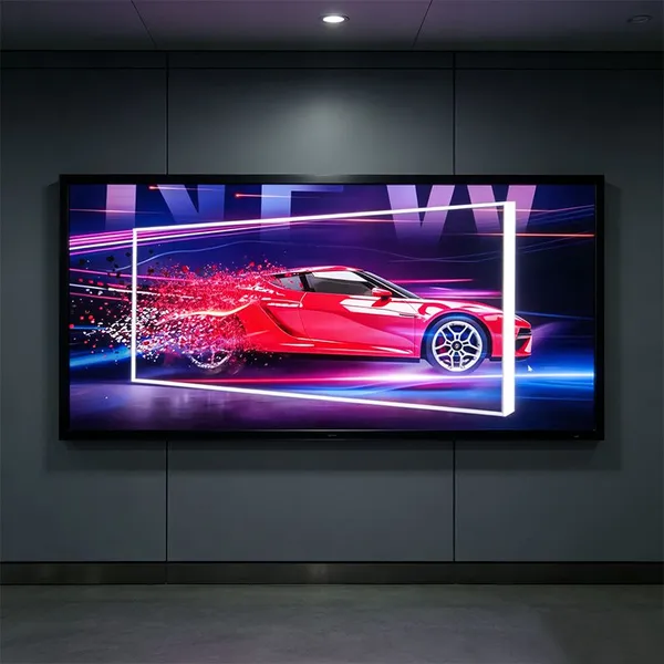 Programmable Motion‑Effect Fabric Light Box | P10 LED Backlight | ADE Lightbox