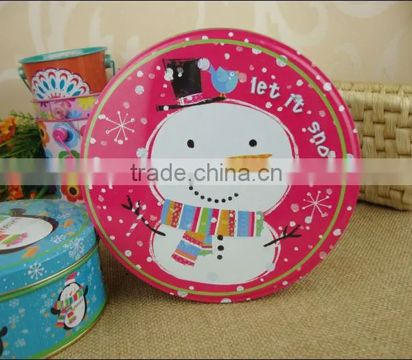 Round Metal Gift Tin Box photo-2
