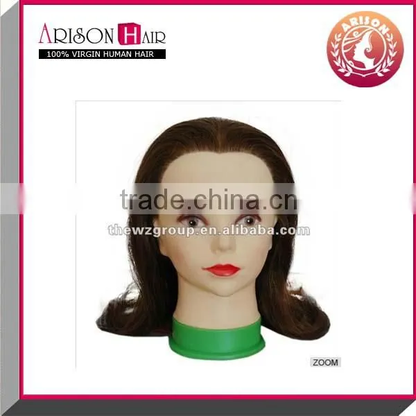 100% Natural Human Hair Training Doll Head