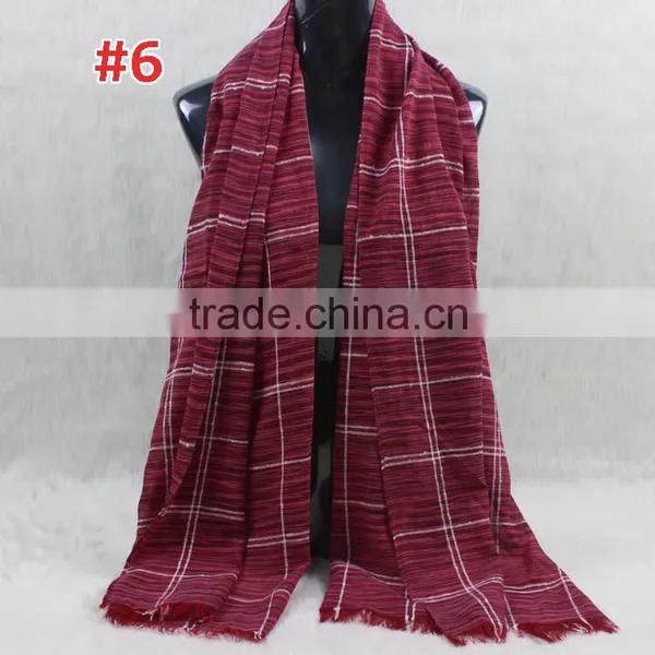2016 Fashion Ladies Checked Plaid Viscose Pashmina Blanket Scarf Shawl photo-6