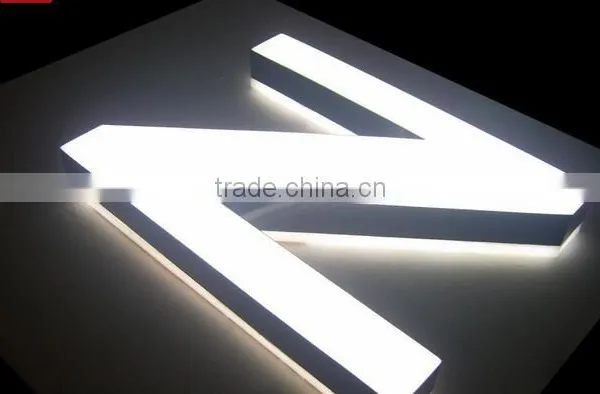 Custom Shop Front Logo in Stainless Steel 3D and Backlit Logo photo-3