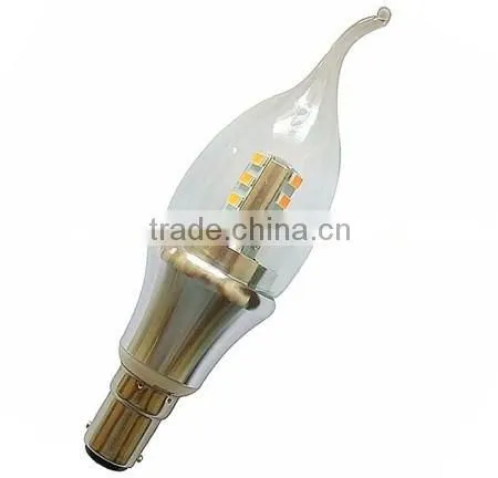 Hot Sale Clear Glass Cover Candle Light Led 5w, E14 E17 Led Bulb photo-3