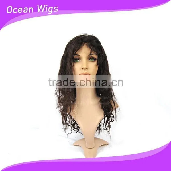 Human Hair Lace Wig, Body Wave, 20", Natural Color photo-2