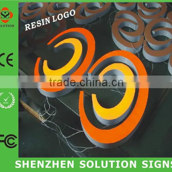 Storefront Resin Green Light Led Illuminated Letter photo-3