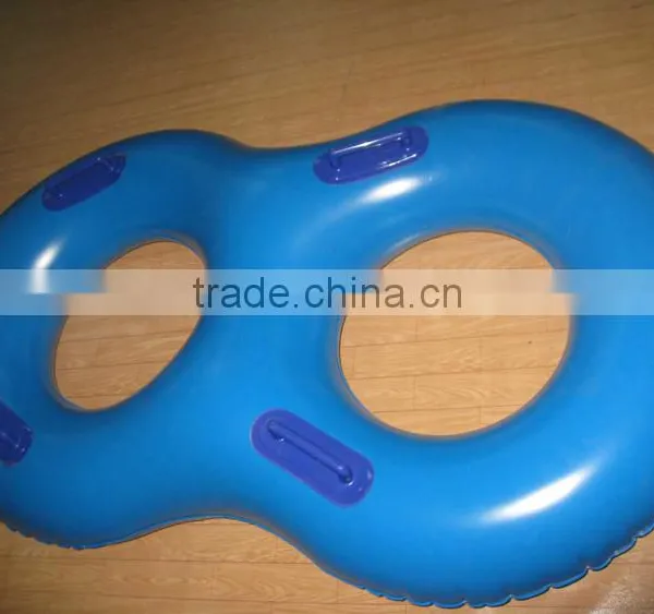 Big Double Ring Yellow Inflatable Adult Swim Ring photo-2