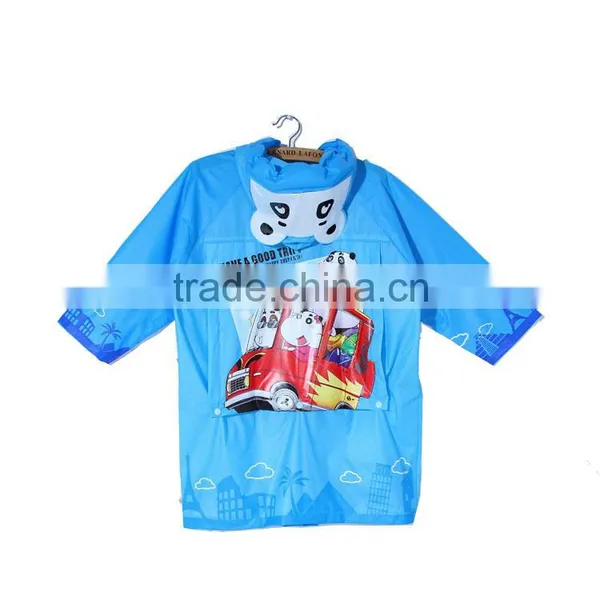 Manufacturers Selling Cartoon Children Raincoat With a Thick Poncho Bag photo-3