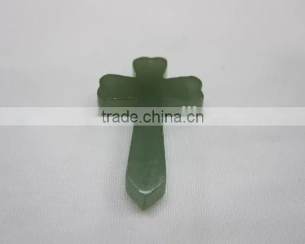 Cross Pendant Green Aventurine Pendant Fittings Gemstone Jewellery photo-3