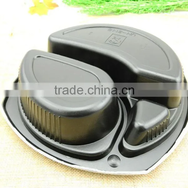 PP Plastic Disposable 3 Compartment Microwave Safe Takeaway Food Container Lunch Tray photo-4