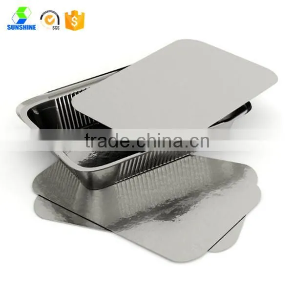 High Quality Aluminum Foil Container Paper Lid photo-2