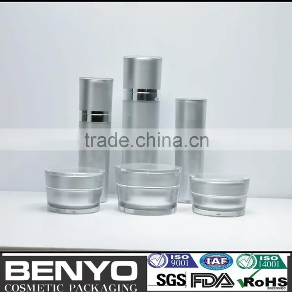 Slanting Round Acrylic Jar and Bottles Sliver Acrylic Bottle