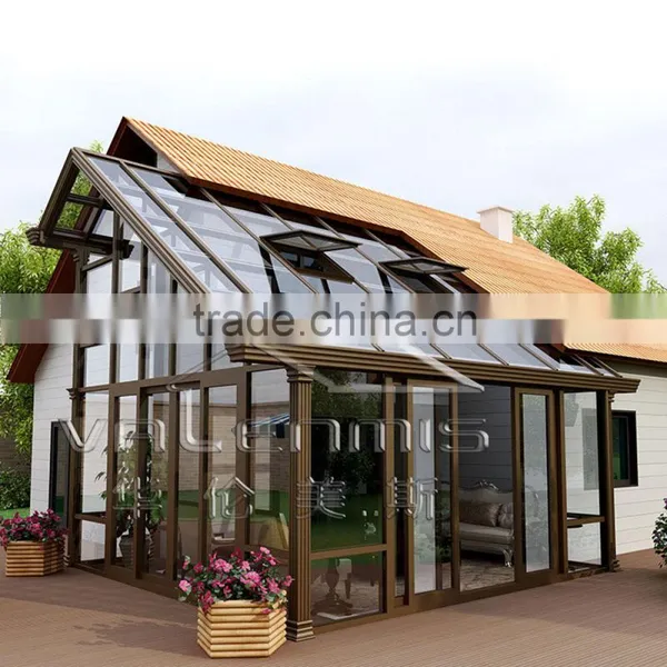 Pop up Elegant Design Aluminum Alloy Glass House Sunroom photo-3