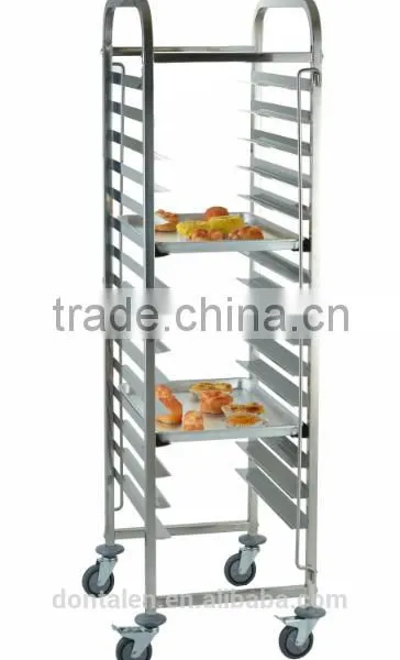 Update International Stainless Steel Mobile Catering Rack Trolley Pan Cart photo-2