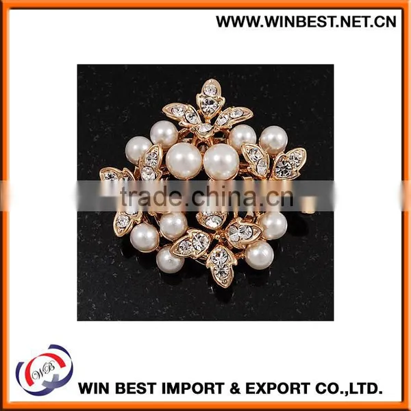 China Wholesale Costume Jewellery Trendy Brooches, Rhinestone Costume Jewelry photo-2
