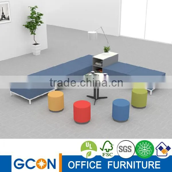 Flat Square Sofa Modular, Metal Frame Cubic Sofa photo-3