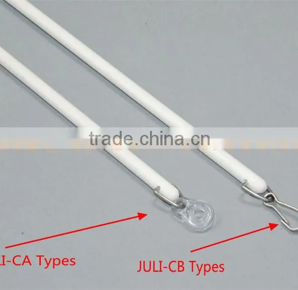 9.5mm od With 36 " Length Pure White Fiberglass Baton for Curtain photo-2