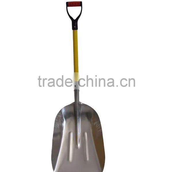15" Aluminum Snow Shovel With Fibreglass Handle