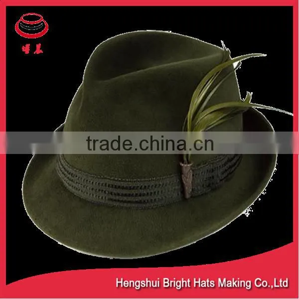 Customized Wool Felt Trilby Hats for Men photo-6