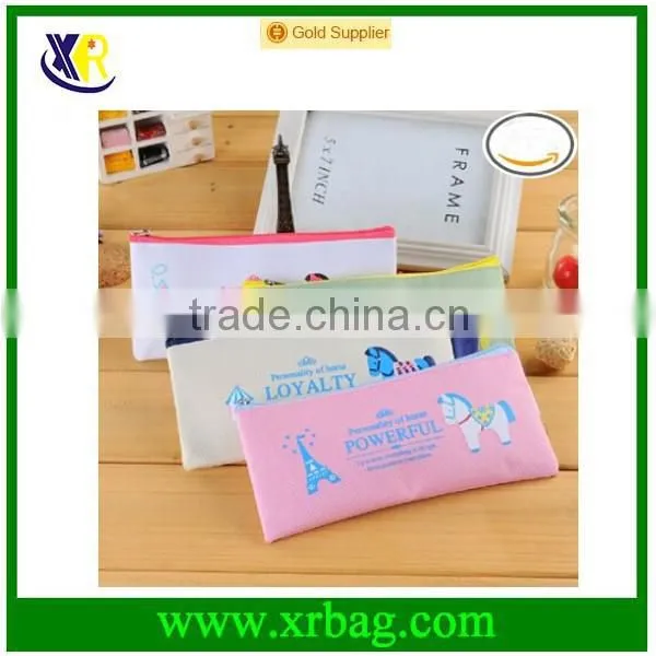 Fancy Cute Cartoon Horse Print Pencil Pen Bags