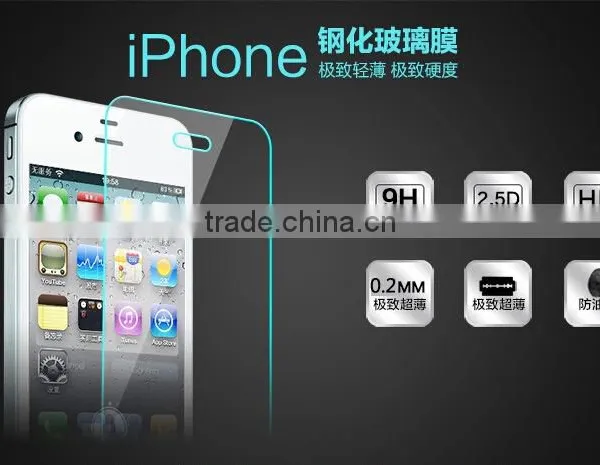 High Quality Tempered Glass Screen Protector For IPhone 4s 5s Screen Protector photo-5