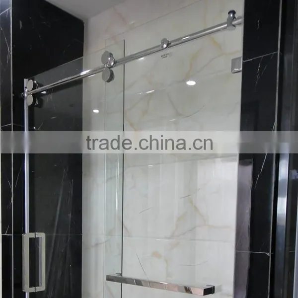Stainless Steel Door Design Hanging Rollers 10mm Glass Shower Door D31A photo-4