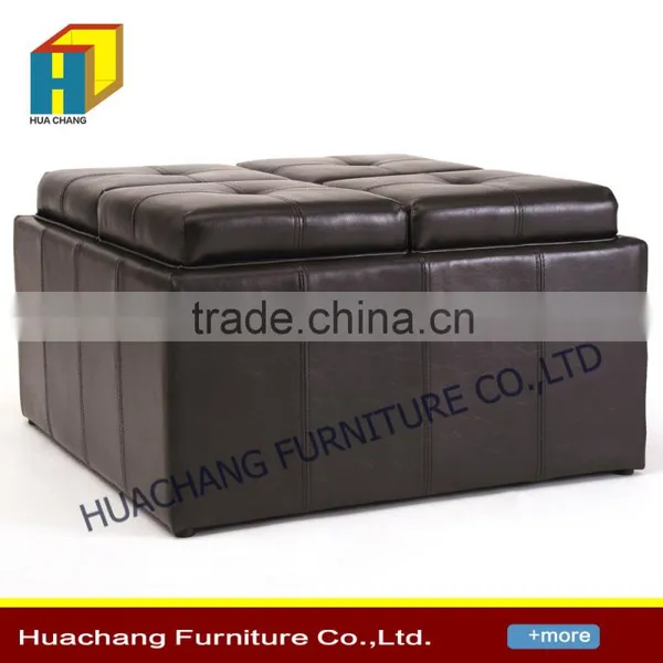 Hot Selling Leather Ottoman photo-3