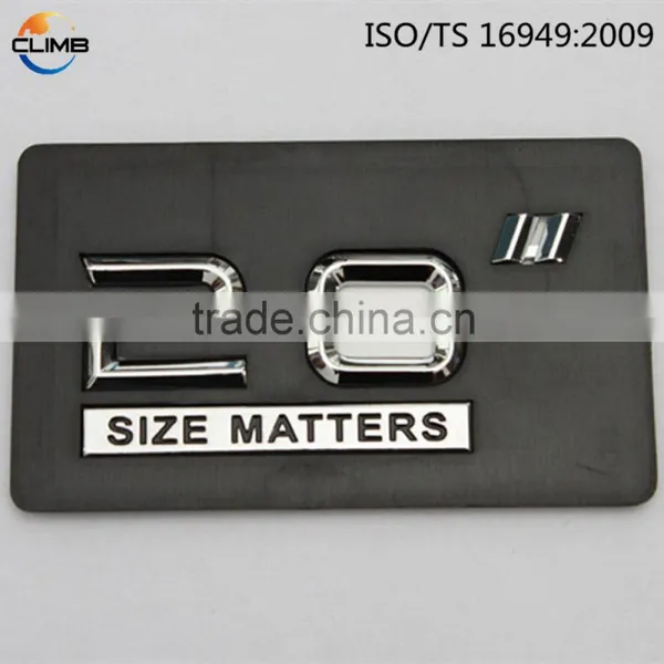 High Quality Car Badge Letters Small Chrome Letters 3D ABS Chrome Letter photo-3