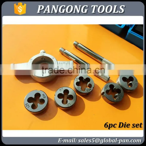 6pcs Thread Cutting Die Set Mini Hand Tool Kit Tap and Die photo-2