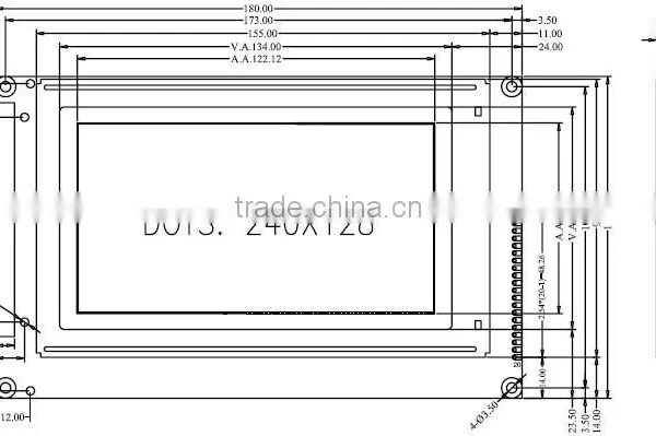 Hot Sale LCD 240X128 Graphic Lcd Display photo-5