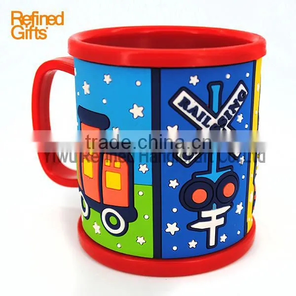 Menufacture China PVC Rubber Coffee Cup Mug Train Mugs Creative Gift photo-3
