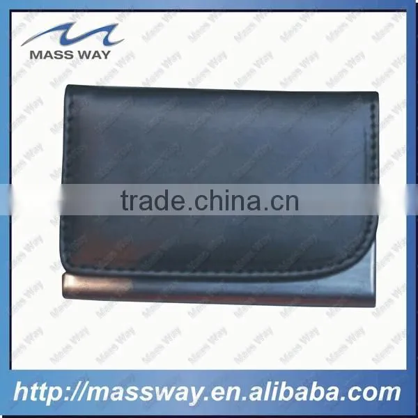 Custom Luxury Fashion Engraved ID Credit Metal Colors Leather Card Holder photo-6