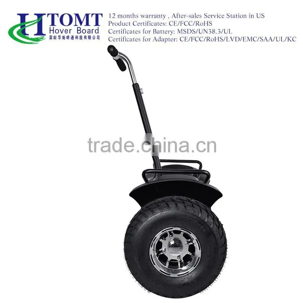 2016 Htomt 19 Inch Tyre Two Wheel Electric Scooter for Golf Course and Beach photo-3