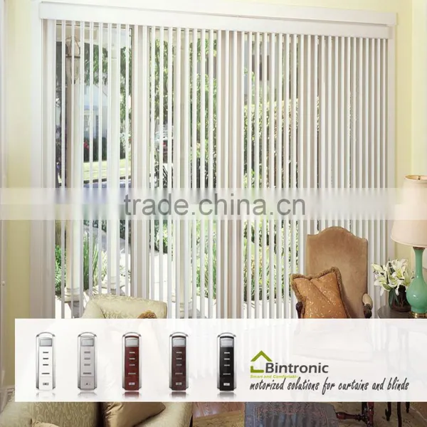 Bintronic Taiwan Sun Shade Motor Motorized Vertical Blinds Smart Home Electric Curtain Track photo-3