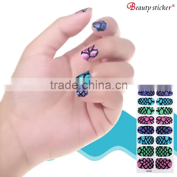 China Supplier Wholesale Polish Nail Wraps Self-adhesive Nail Wraps photo-5