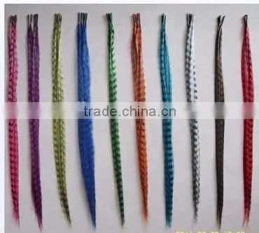 Wholesale Fashion Feather Hair Extension Synthetic Grizzly Feather Hair Extension photo-5