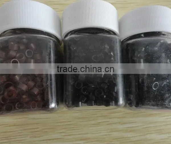 Pretty Colorful Hair Extension Micro Ring Micro Rings Hair Extension Metal Ring Micro Ring With Screw 4.5mm photo-2