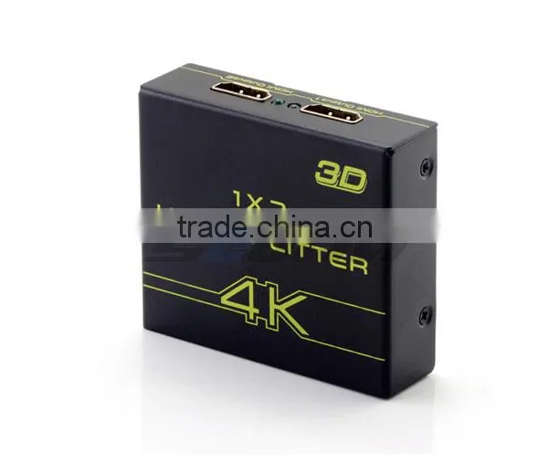 High Speed Mini 2 Port HDMI Splitter Converter 1x2 Support 3D 1080P photo-2