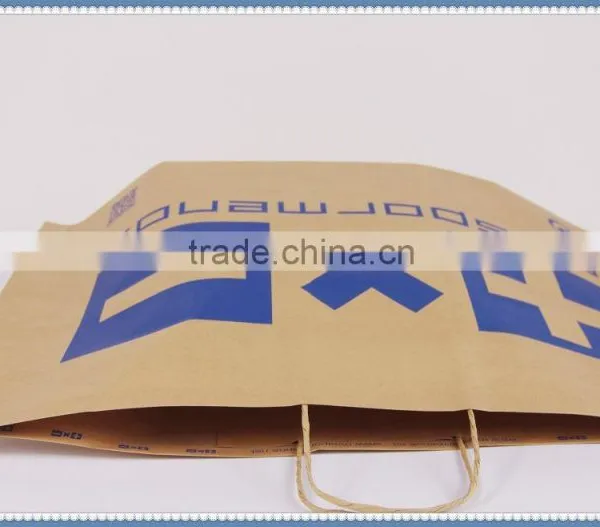 2016 New Design Brown Kraft Paper Bag With Cheaper Price With Twisted Patch Handle photo-2
