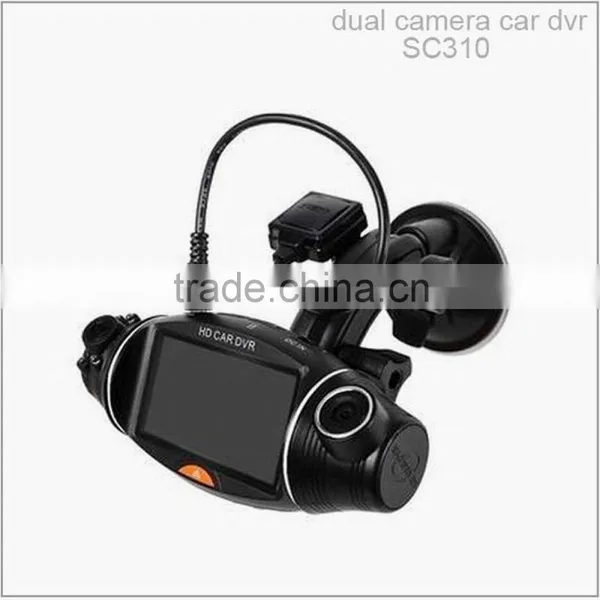 Wide Angle 120/140 Degree Adjustable Full HD Dual Camera Dash Cam photo-5