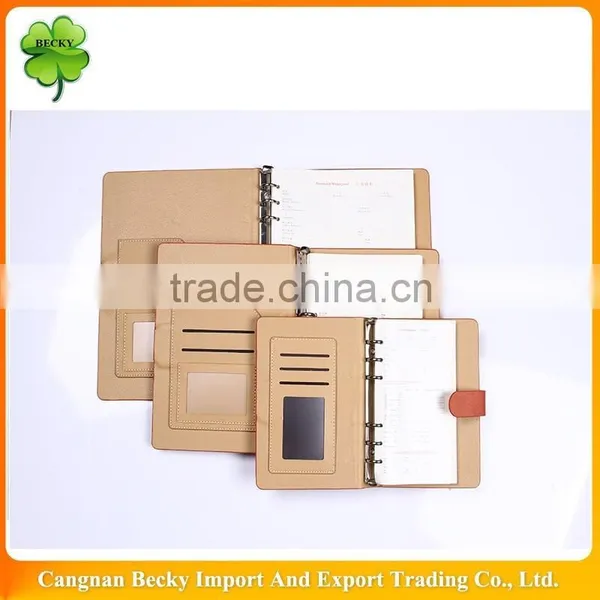 Brown pu Leather B4/b5/b6 Office Exclusive Notebook With Magnetic Clasp photo-2