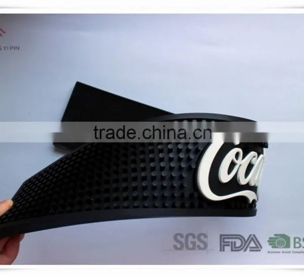 Promotional OEM Branded High Quality PVC Rubber Bar Mat photo-3