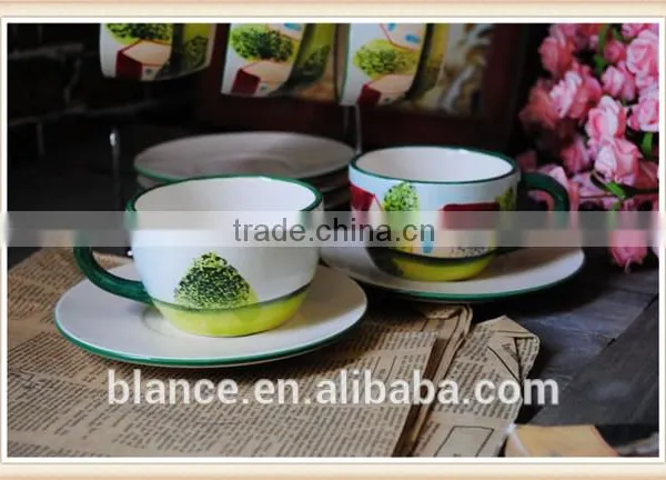 Ceramic Hand Painted Coffee Mug in Painting Design photo-2